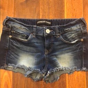 Express denim shorts
